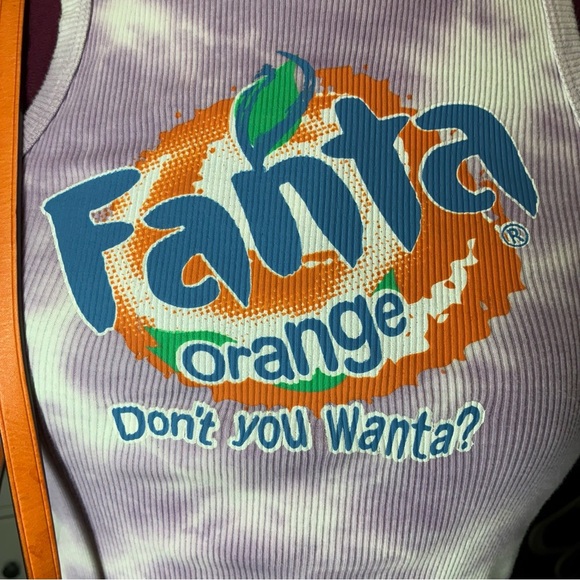 Fanta Orange Tie-Dye Women's Tank Top - Picture 4 of 6